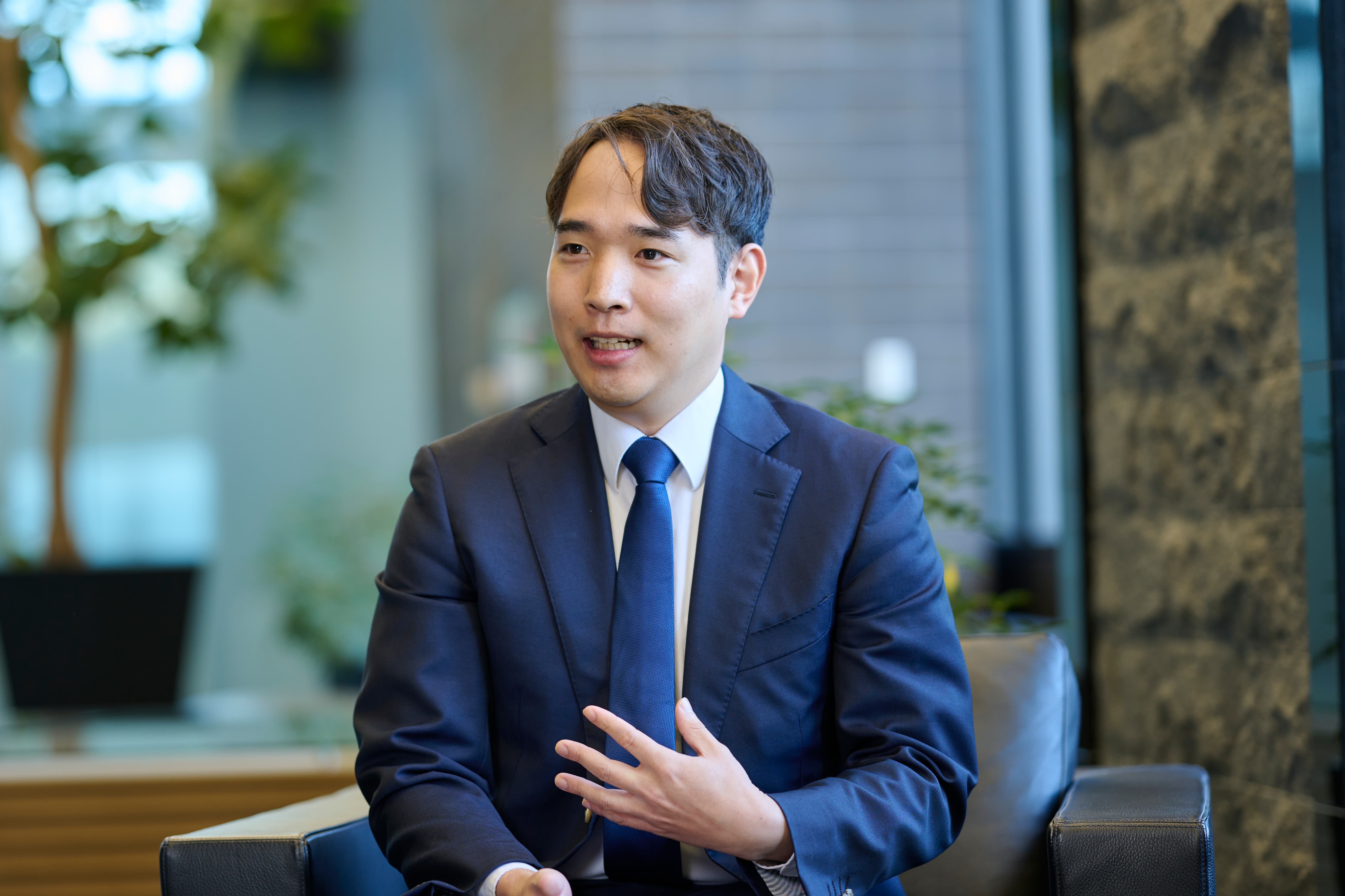 インタビュー風景